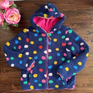 Mini Boden reversible Sherpa coat, size 11-12Y